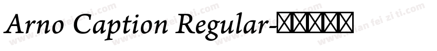 Arno Caption Regular字体转换